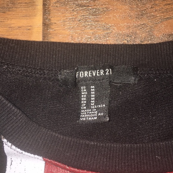 Forever 21 Distressed British Punk Sweatshirt - Picture 2 of 4